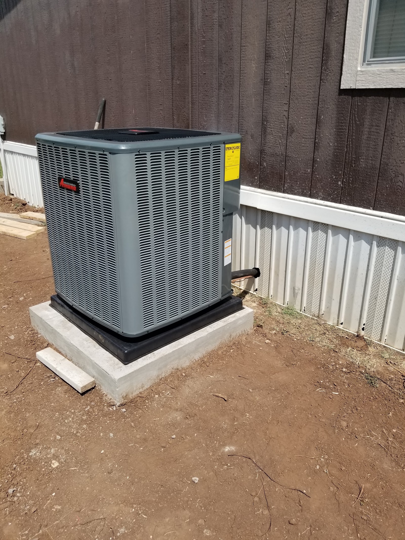 Central AC installation, Gatesville home